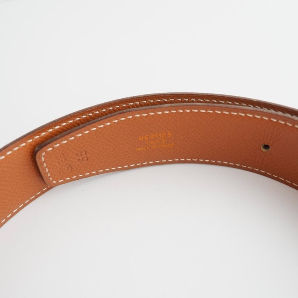 Authentic Preowned Hermes Black/ Brown H Belt GHW - 65 - Picture 7 of 13